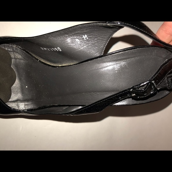 Stuart Weitzman Blk Patent Platform High Heels 9 M - Picture 3 of 7